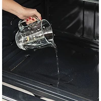 Cuisinière électrique autonome à 5 éléments avec convection véritable et friture à l'air 5,0 pi³ 30 po de GE (JCB840ETES) - Ardoise