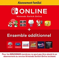 Abonnement de 12 mois Nintendo Switch Online + ensemble familial - Téléchargement numérique