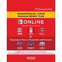Nintendo Switch Online + Expansion Individual Pack 12-Month Membership - Digital Download