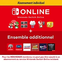 Abonnement de 12 mois Nintendo Switch Online + ensemble individuel - Téléchargement numérique