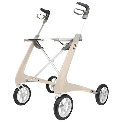 byACRE Carbon Ultralight Comfort Rollator Walker - White