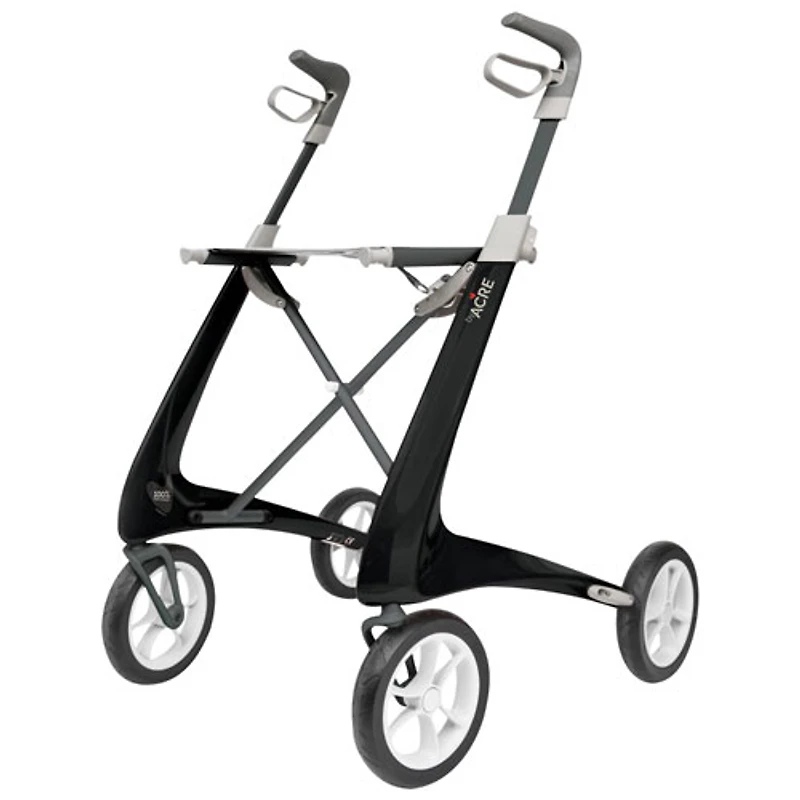 byACRE Carbon Ultralight Regular Rollator Walker - Black