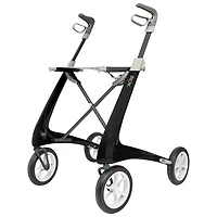byACRE Carbon Ultralight Regular Rollator Walker - Black
