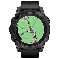 Montre intelligente multisport Bluetooth de 47 mm fēnix 7 Pro Sapphire Solar de Garmin - Gris carbone/Noir