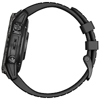 Montre intelligente multisport Bluetooth de 47 mm fēnix 7 Pro Sapphire Solar de Garmin - Gris carbone/Noir