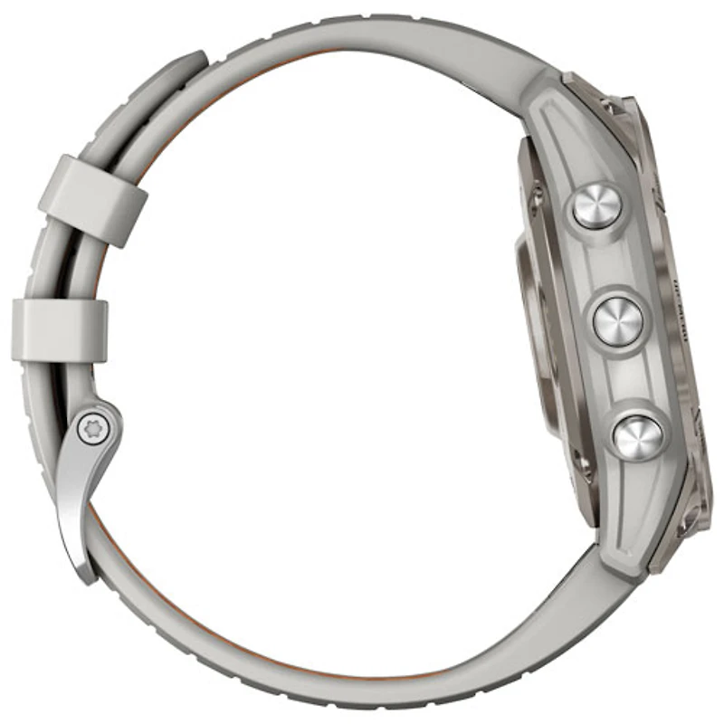 Montre intelligente multisport Bluetooth de 47 mm fēnix 7 Pro Sapphire Solar de Garmin - Gris brouillard/Orange ambré