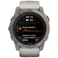 Garmin fēnix 7X Pro Sapphire Solar 51mm Bluetooth Multisport Smartwatch - Fog Grey/Ember Orange