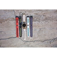 Montre intelligente multisport Bluetooth de 51 mm fēnix 7X Pro Sapphire Solar de Garmin - Gris brouillard/Orange ambré