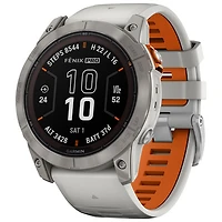 Garmin fēnix 7X Pro Sapphire Solar 51mm Bluetooth Multisport Smartwatch - Fog Grey/Ember Orange