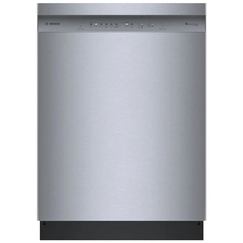 Lave-vaisselle encastrable 24 po 46 dB avec troisième panier de Bosch (SHE5AE75N) - Acier inoxydable