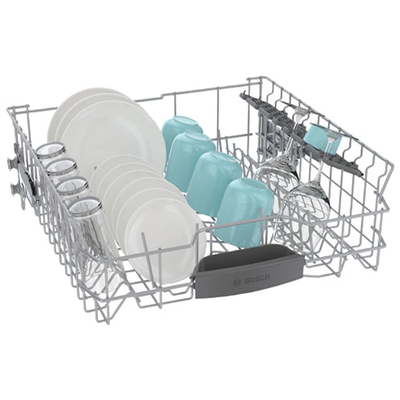 Lave-vaisselle encastrable 24 po 46 dB avec troisième panier de Bosch (SHE5AE75N) - Acier inoxydable