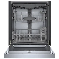 Lave-vaisselle encastrable 24 po 46 dB avec troisième panier de Bosch (SHE5AE75N) - Acier inoxydable