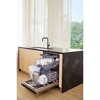 Lave-vaisselle encastrable 24 po 46 dB avec troisième panier de Bosch (SHX5AEM5N) - Acier inoxydable