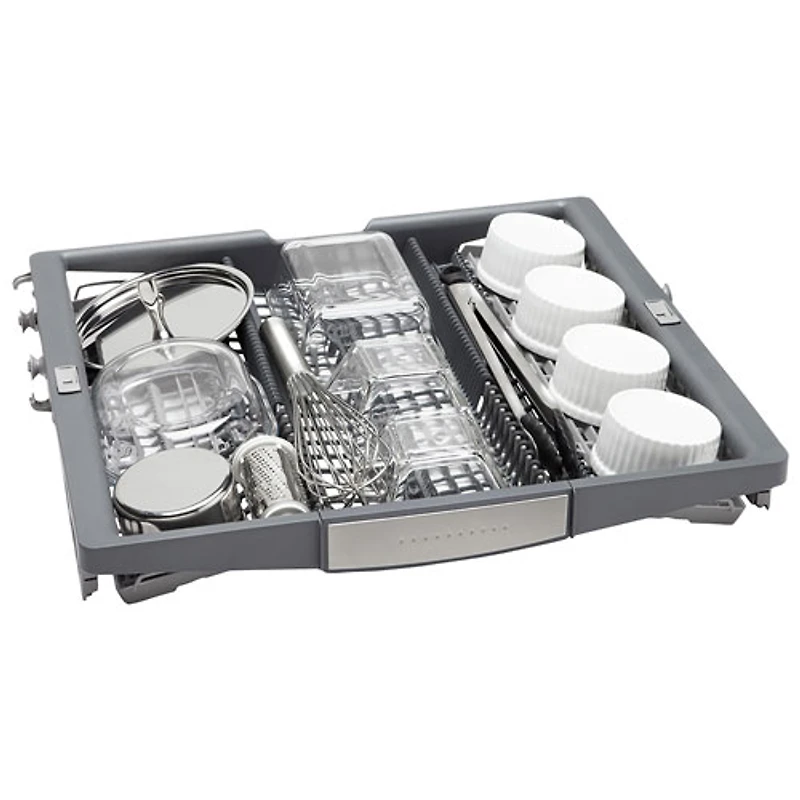 Lave-vaisselle encastrable 24 po 42 dB avec troisième panier de Bosch (SHX78CM4N) - Acier inoxydable noir