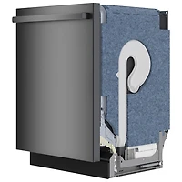 Lave-vaisselle encastrable 24 po 42 dB avec troisième panier de Bosch (SHX78CM4N) - Acier inoxydable noir