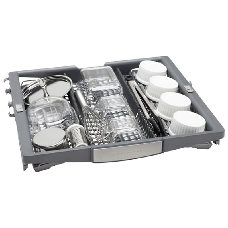 Lave-vaisselle encastrable 24 po 42 dB avec troisième panier de Bosch (SHE78CM5N) - Acier inoxydable