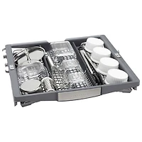 Lave-vaisselle encastrable 24 po 42 dB avec troisième panier de Bosch (SHE78CM5N) - Acier inoxydable