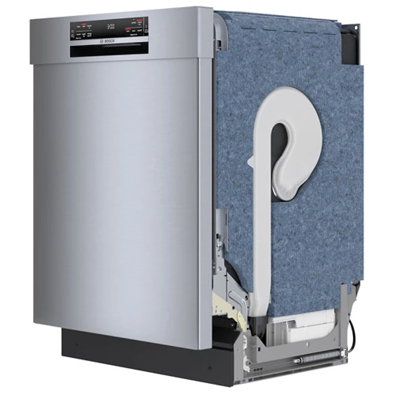 Lave-vaisselle encastrable 24 po 42 dB avec troisième panier de Bosch (SHE78CM5N) - Acier inoxydable