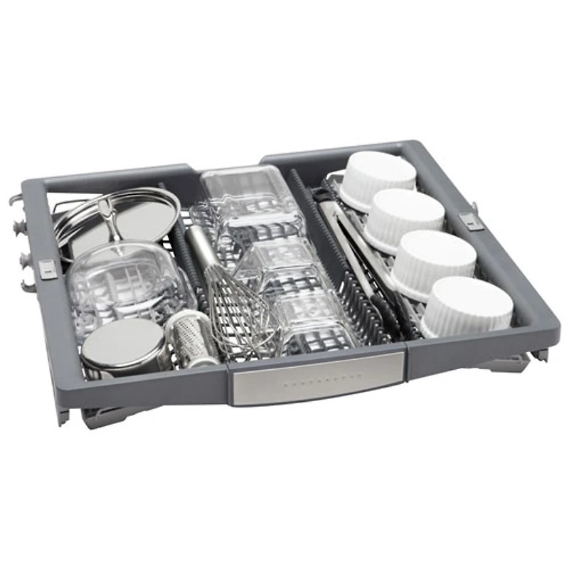 Lave-vaisselle encastrable 24 po 42 dB avec troisième panier de Bosch (SHV78CM3N) - Acier inoxydable