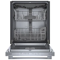 Lave-vaisselle encastrable 24 po 46 dB avec troisième panier série 300 de Bosch (SHX53CM5N) - Inox