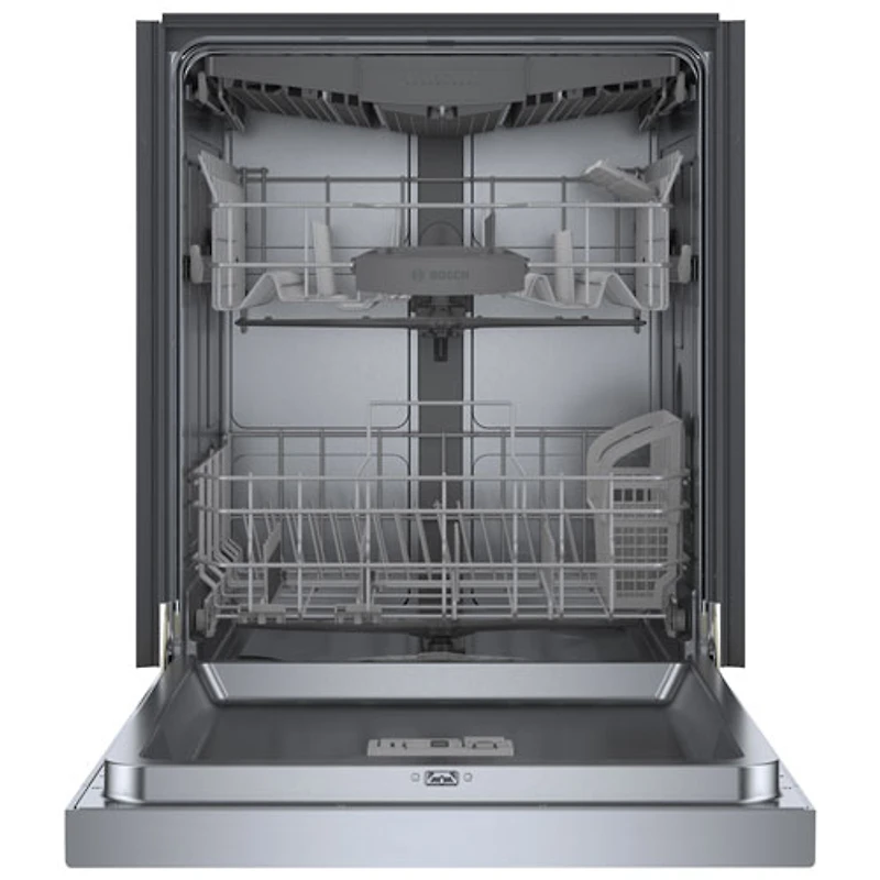 Lave-vaisselle encastrable 24 po 46 dB avec troisième panier série 300 de Bosch (SHE53C85N) - Inox