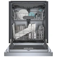 Lave-vaisselle encastrable 24 po 46 dB avec troisième panier série 300 de Bosch (SHE53C85N) - Inox