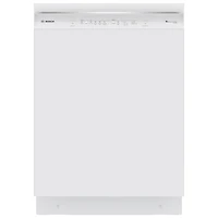 Lave-vaisselle encastrable 24 po 46 dB avec troisième panier de Bosch (SHE53C82N) - Blanc