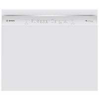 Lave-vaisselle encastrable 24 po 46 dB avec troisième panier de Bosch (SHE53C82N) - Blanc