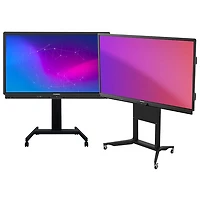 Meuble pour téléviseur mobile de 65 à 86 po ActivPanel de Promethean - Noir