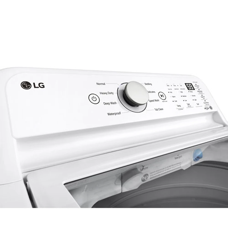 LG 5.6 Cu. Ft. High Efficiency Impeller Top Load Washer (WT7155CW) - White