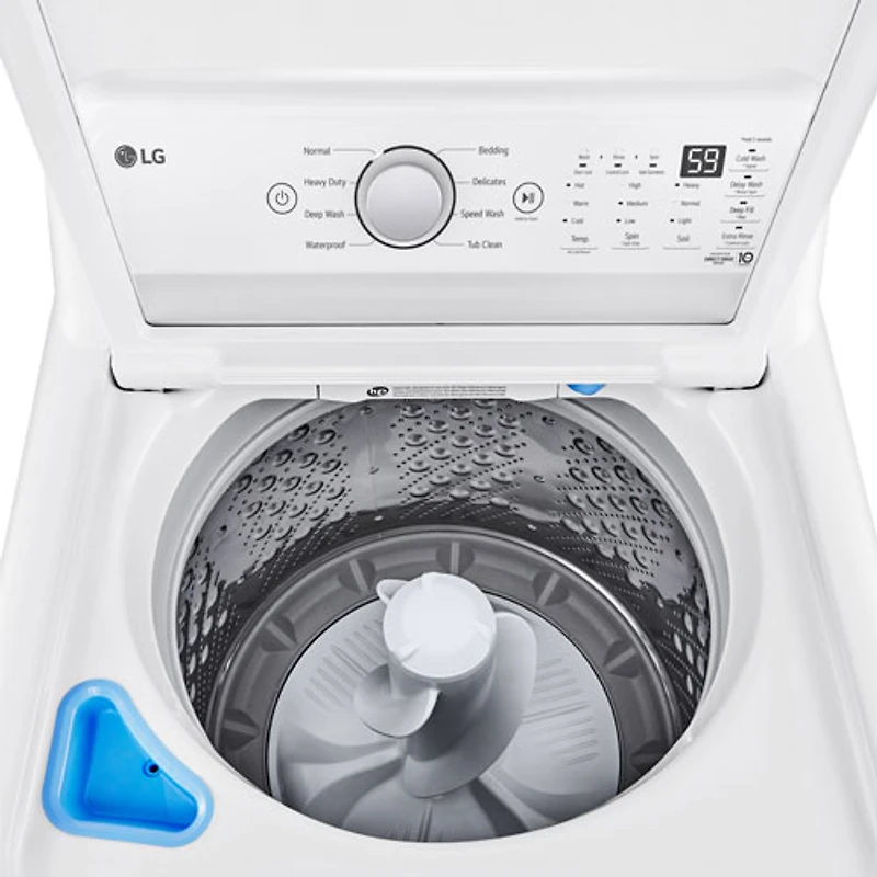 LG 5.6 Cu. Ft. High Efficiency Impeller Top Load Washer (WT7155CW) - White