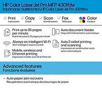 HP LaserJet Pro 4301FDW Colour All-In-One Laser Printer