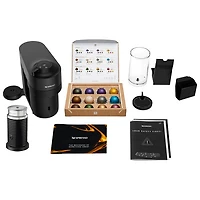 Ensemble avec machine à café/espresso Vertuo Pop+ de Nespresso par De'Longhi - Noir réglisse