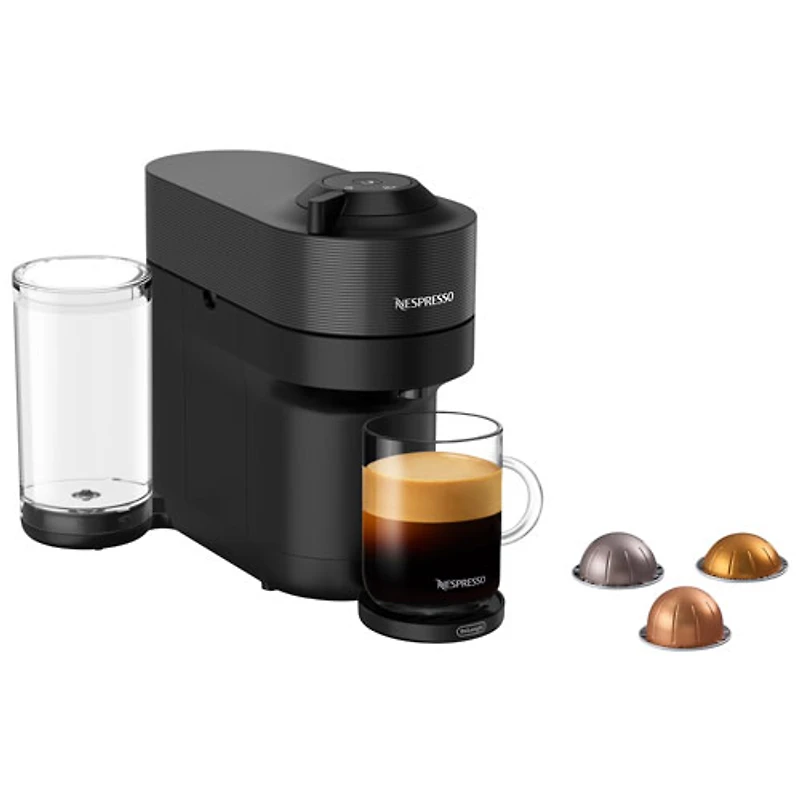 Nespresso Vertuo Pop+ Coffee & Espresso Machine by De'Longhi - Liquorice Black