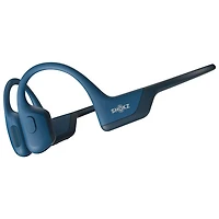 Shokz OpenRun Pro Bone Conduction Open-Ear Bluetooth Headphones - Steel Blue - Only at Best Buy
