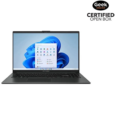 Open Box - ASUS Vivobook Go 15.6" OLED Laptop - Mixed Black (AMD Ryzen 5 7520U/512GB SSD/8GB RAM/Windows 11)