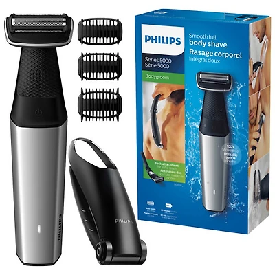 Philips Bodygroom Plus Series 5000 Wet & Dry Foil Shaver (BG5020/15) with Accessory Kit - Black