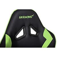 Fauteuil de jeu ergonomique en similicuir Core SX d'AKRacing - Noir/Vert