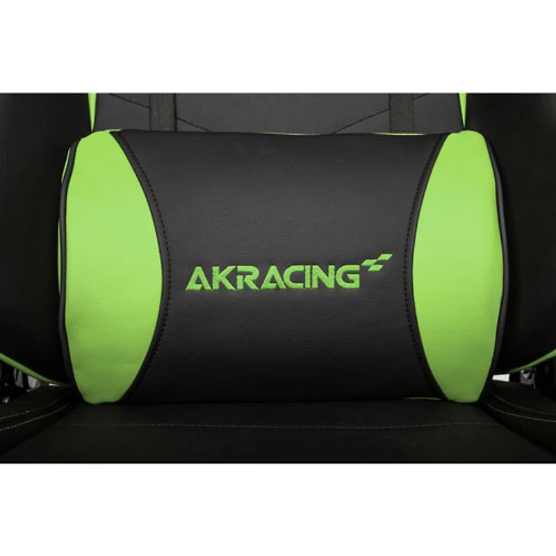 Fauteuil de jeu ergonomique en similicuir Core SX d'AKRacing - Noir/Vert