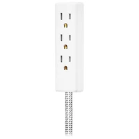Insignia 3.66m (12 ft.) 3-Outlet Extension Cable (NS-PWRX30T-C) - White - Only at Best Buy