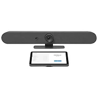 Ensemble avec caméra de visioconférence Ultra HD 4K Rally Bar de Logitech et contrôleur tactile Tap IP