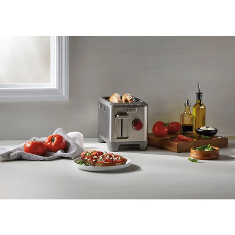 Grille-pain Gourmet de Wolf - 2 tranches - Acier inoxydable