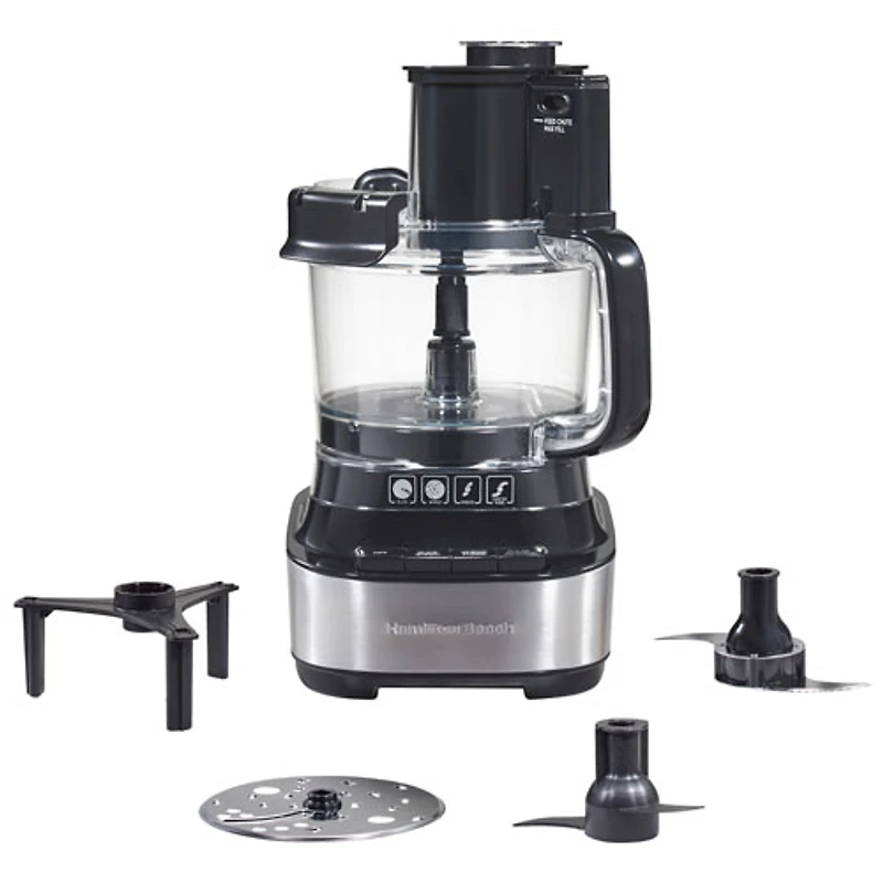 Robot culinaire Stack & Snap d'Hamilton Beach - 10 tasses - 500 W - Noir
