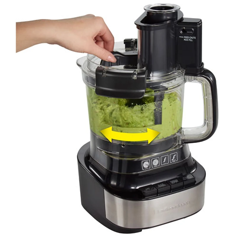 Robot culinaire Stack & Snap d'Hamilton Beach - 10 tasses - 500 W - Noir