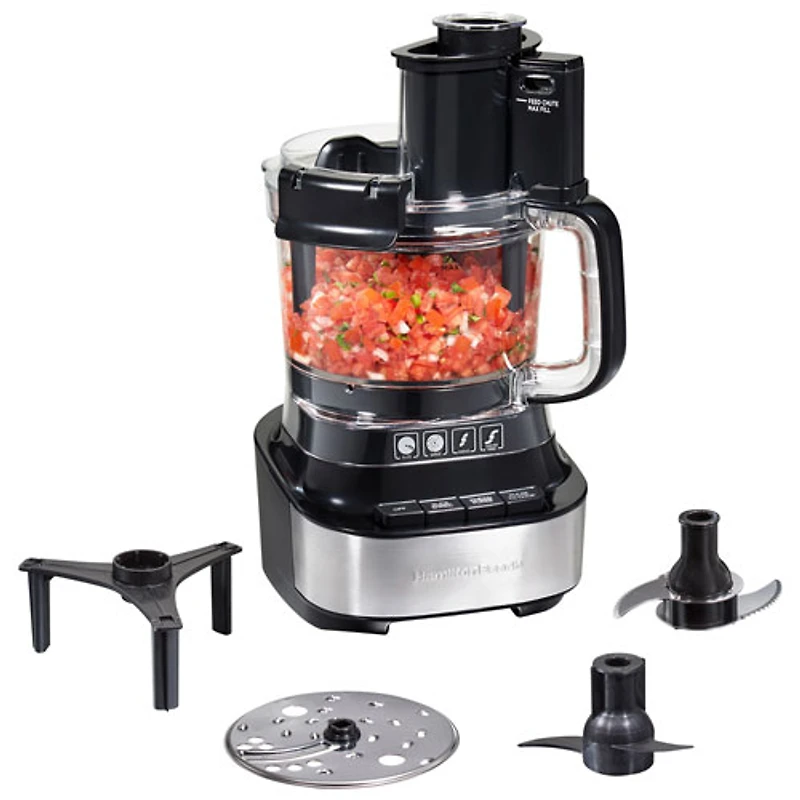 Robot culinaire Stack & Snap d'Hamilton Beach - 10 tasses - 500 W - Noir