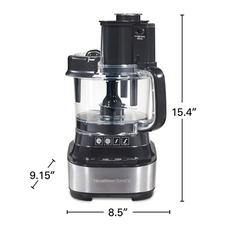 Robot culinaire Stack & Snap d'Hamilton Beach - 10 tasses - 500 W - Noir