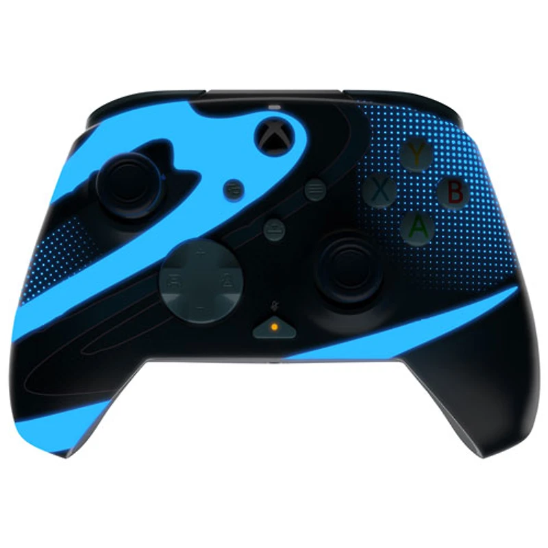 Manette avec fil REMATCH Glow de PDP pour Xbox Series X/S/Xbox One/PC - Bleu