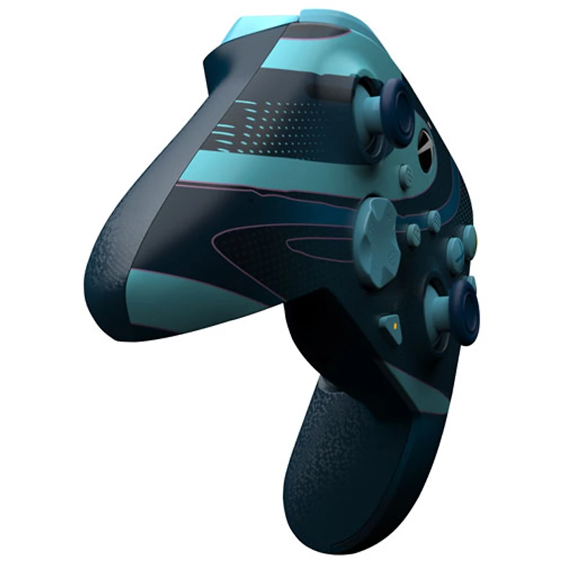 Manette avec fil REMATCH Glow de PDP pour Xbox Series X/S/Xbox One/PC - Bleu