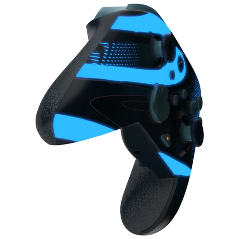 Manette avec fil REMATCH Glow de PDP pour Xbox Series X/S/Xbox One/PC - Bleu