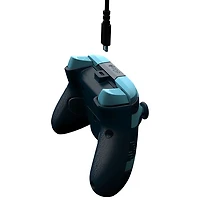 Manette avec fil REMATCH Glow de PDP pour Xbox Series X/S/Xbox One/PC - Bleu